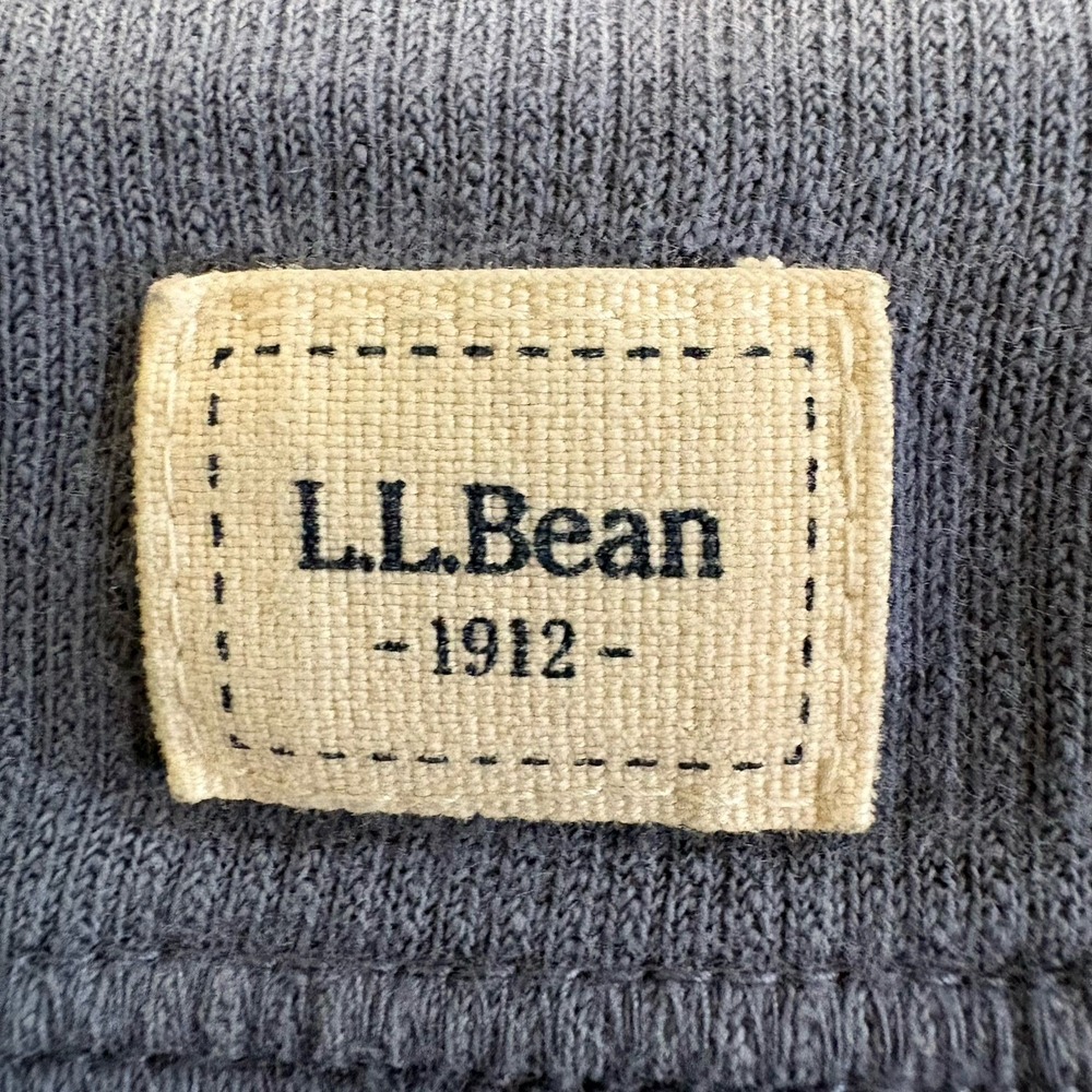 LL Bean Hoodie Mens XL Blue Full Zip 100% Organic Cotton 504211 Hiking Workwear - Picture 4 of 12
